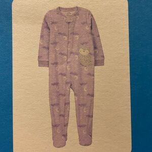 Carter’s Fleece Footed‎ Pajama 18M Purple Owl NWT Baby Sleeper